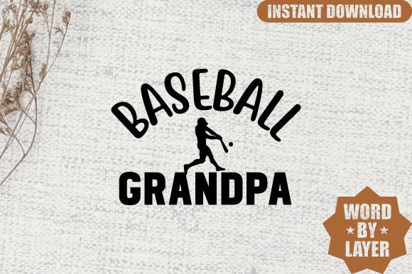 Baseball Grandpa Svg Design: Graphics & Crafts for Local Business