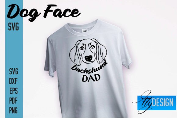 Dachshund Dad SVG Design Graphics for Crafts