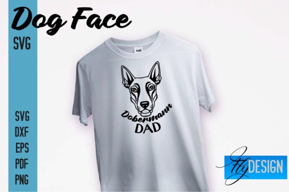 Doberman Dad SVG Design Graphics and Crafts