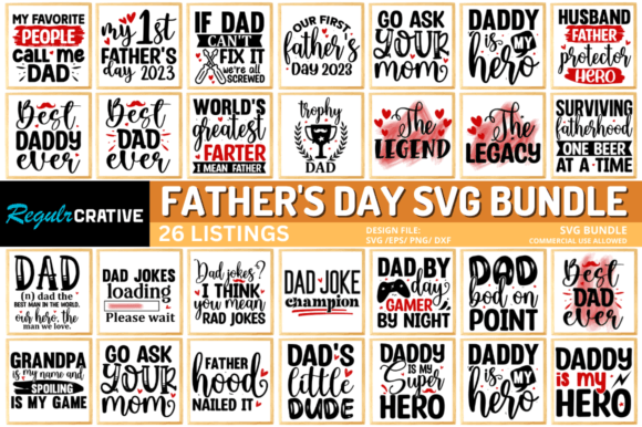 Father’s Day SVG Bundle, Dad SVG Design