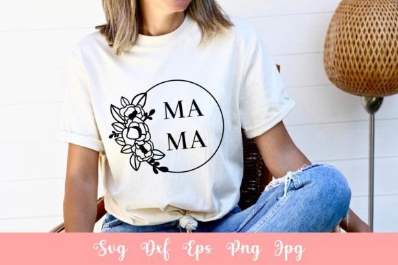 Floral Mama SVG File: Graphics for Crafts