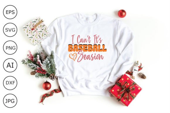 I Can't It's Baseball Seation Retro Desi Graphics