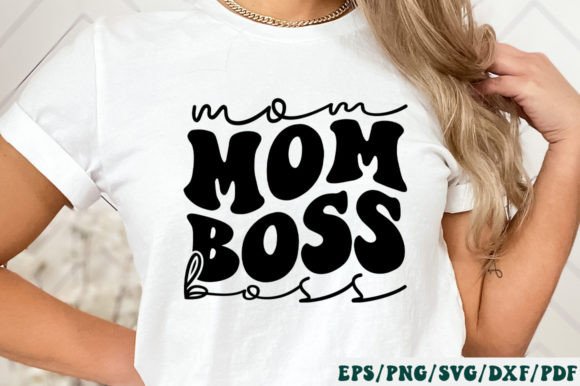 Mom Boss Retro Svg: Graphics and Crafts