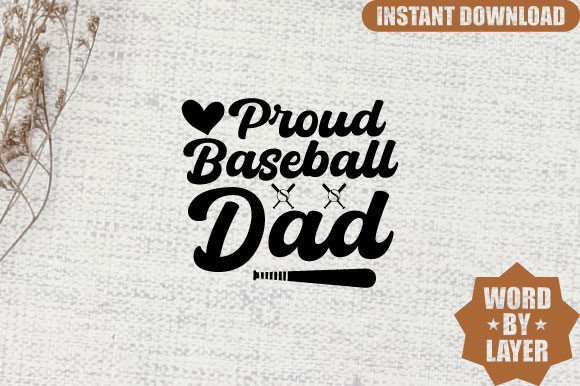 Proud Baseball Dad Svg Design: Graphics and Crafts